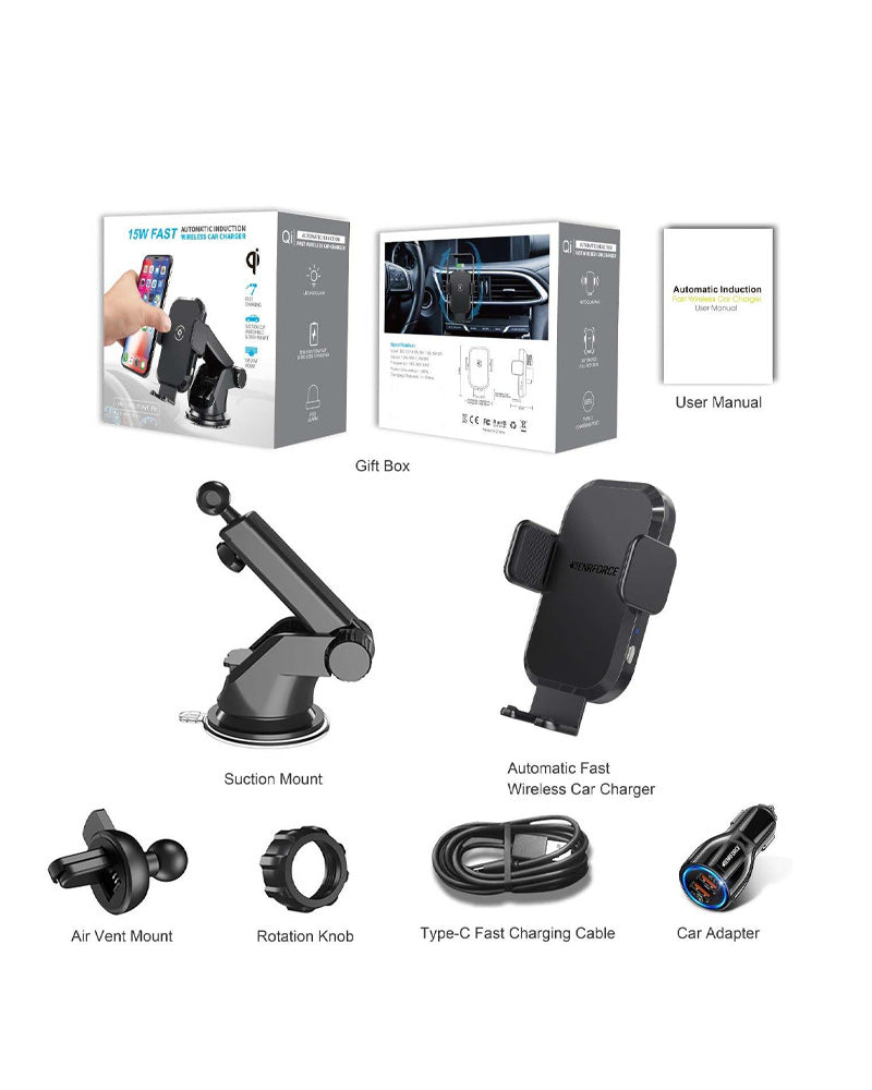 Auto-Sensing Fast Wireless Car Charger