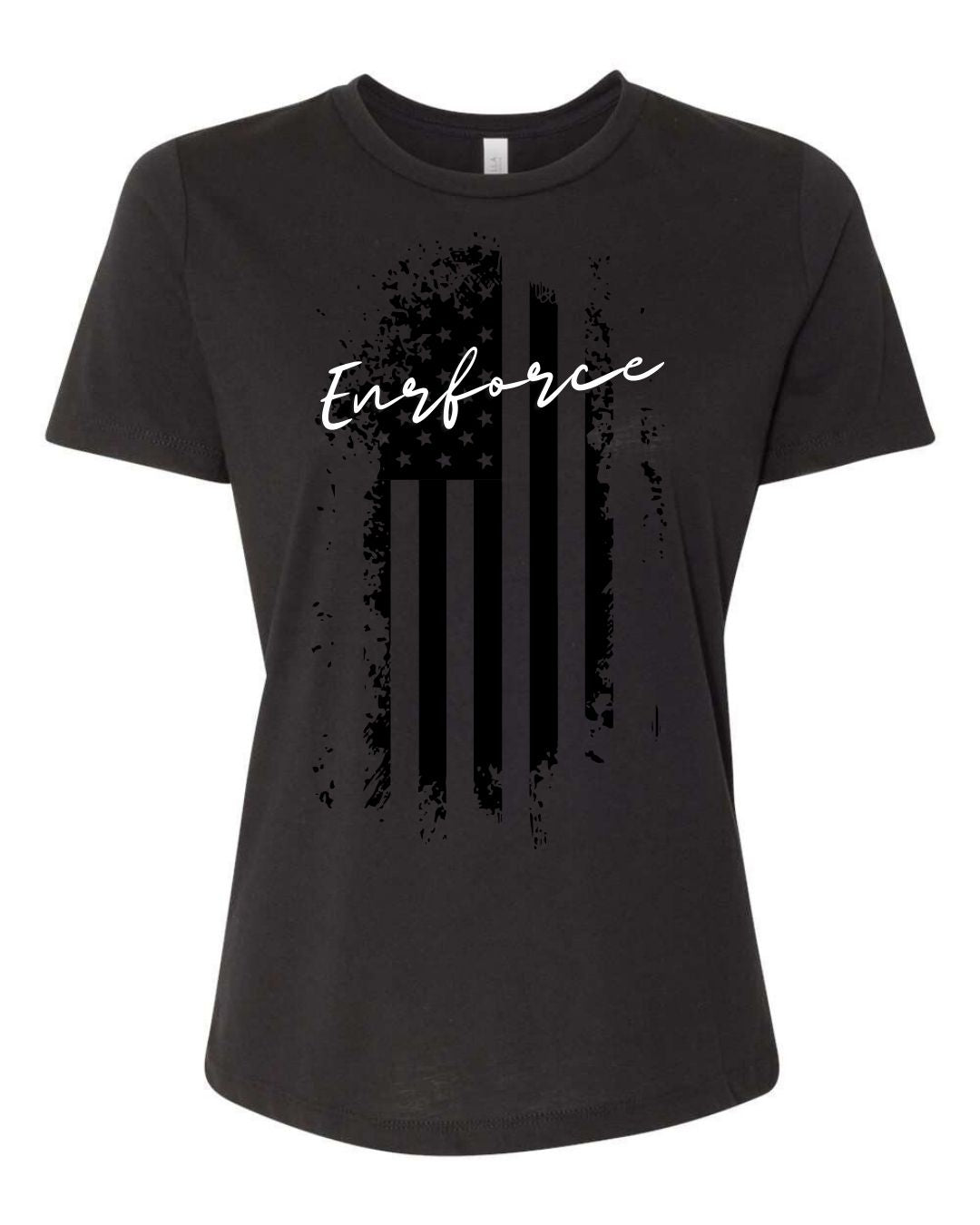 Ladies Distressed Flag Tee