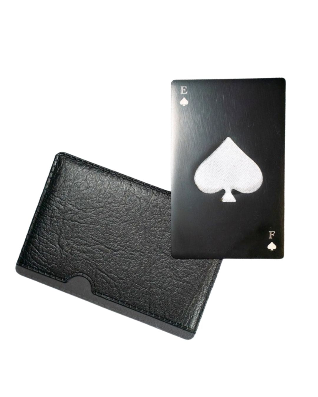 Wallet Black Ace Card Bottle Opener