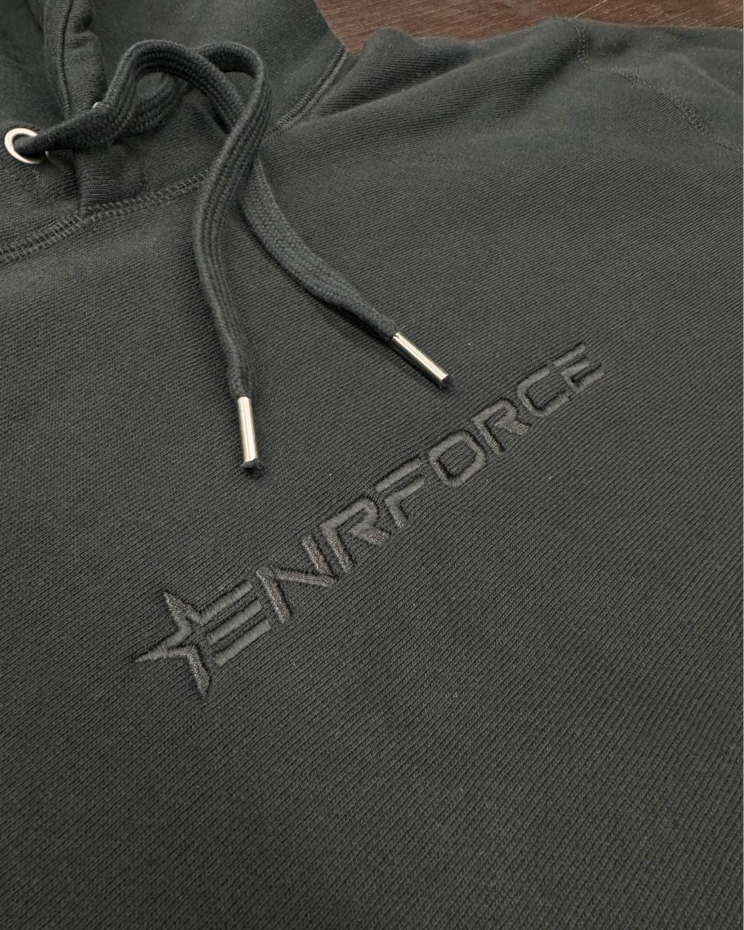 Super Heavyweight Embroidered Hoodie (Black)