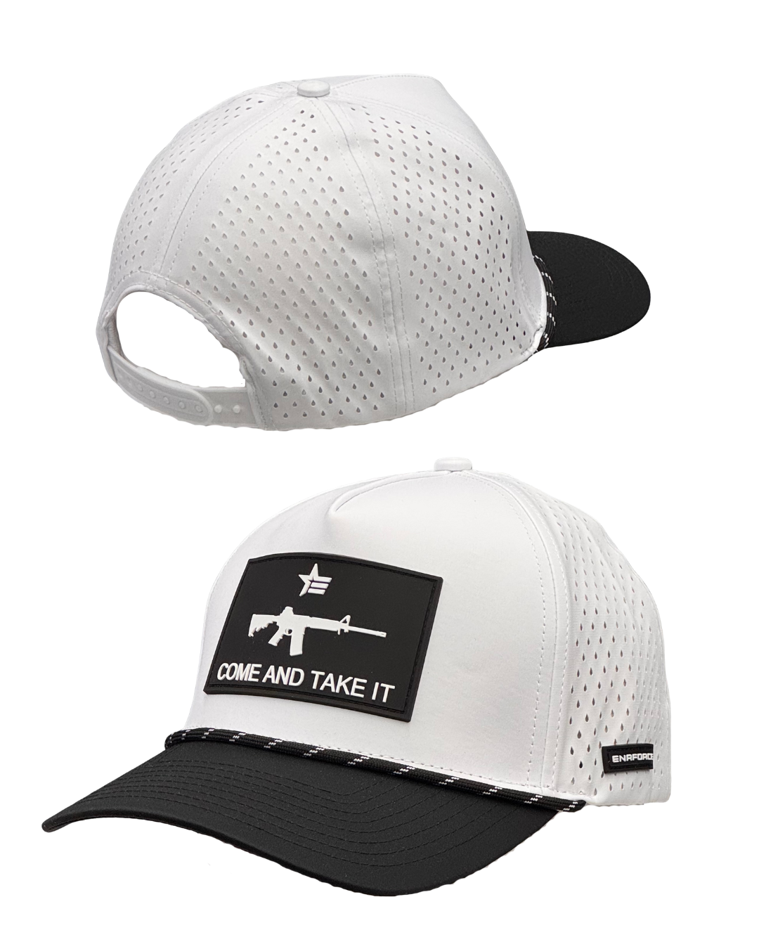 Come and Take It Snapback - White