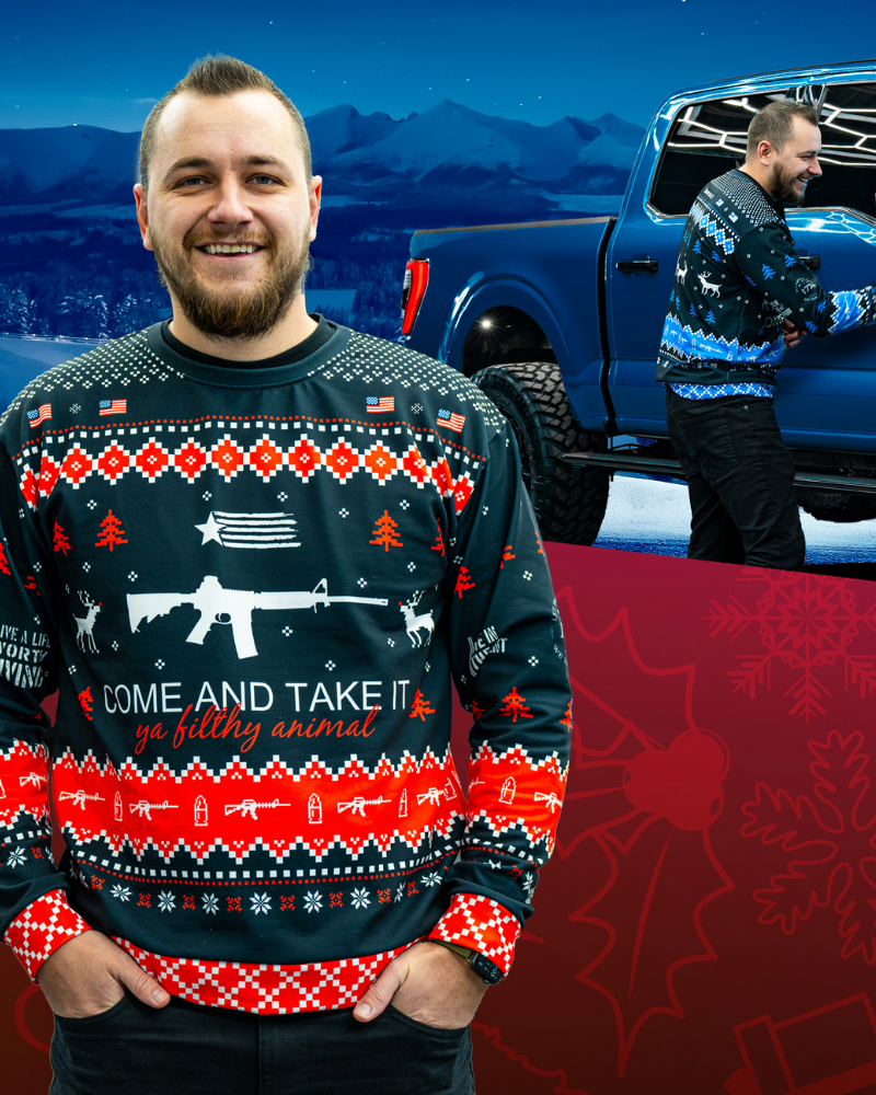 Come & Take It Christmas Sweater.
