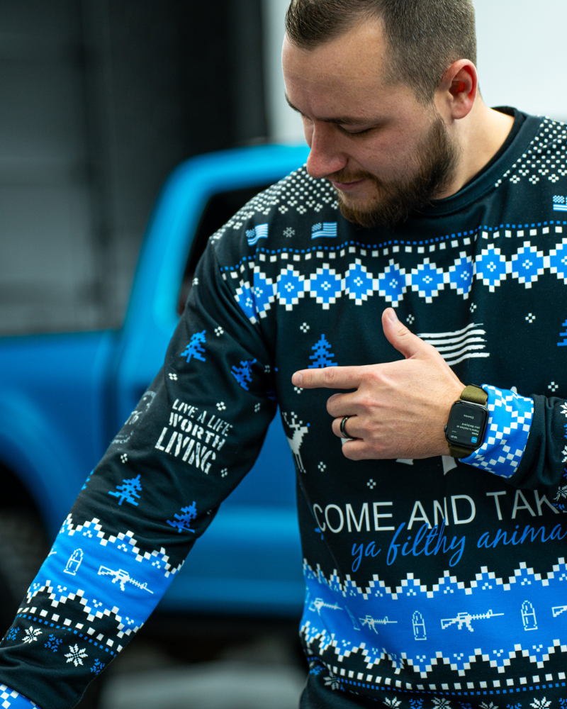 Come & Take It Christmas Sweater.