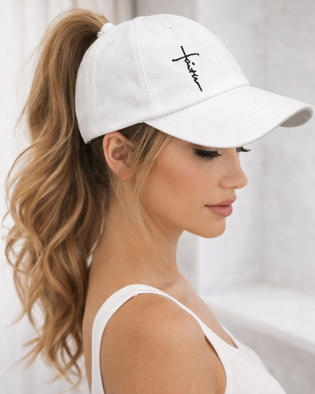 Ladies Ponytail Faith Hat