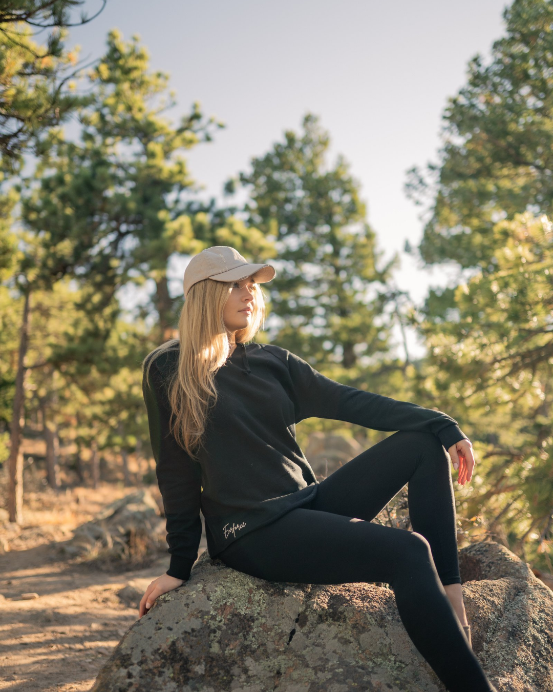 Ladies Black-out Hoodie