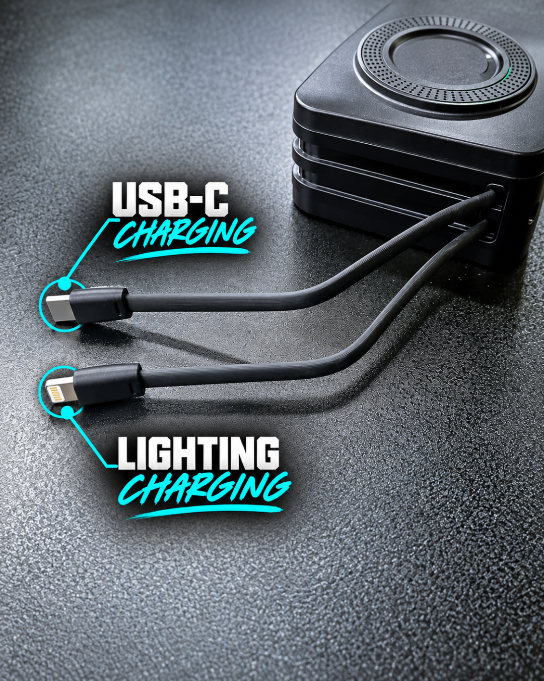 5 in 1 Wireless Power Bank Fast Charger 2.0