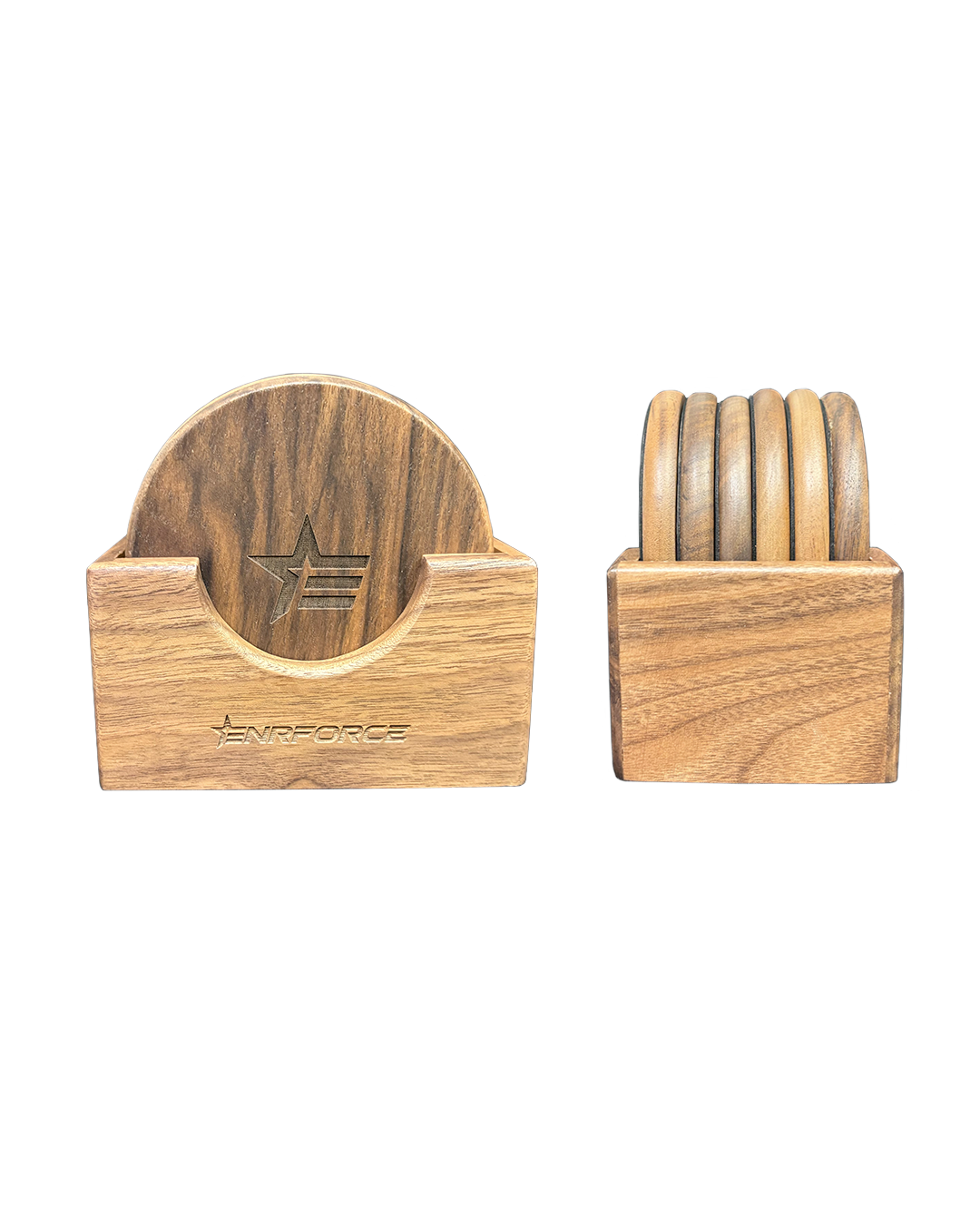 Walnut Coaster Set