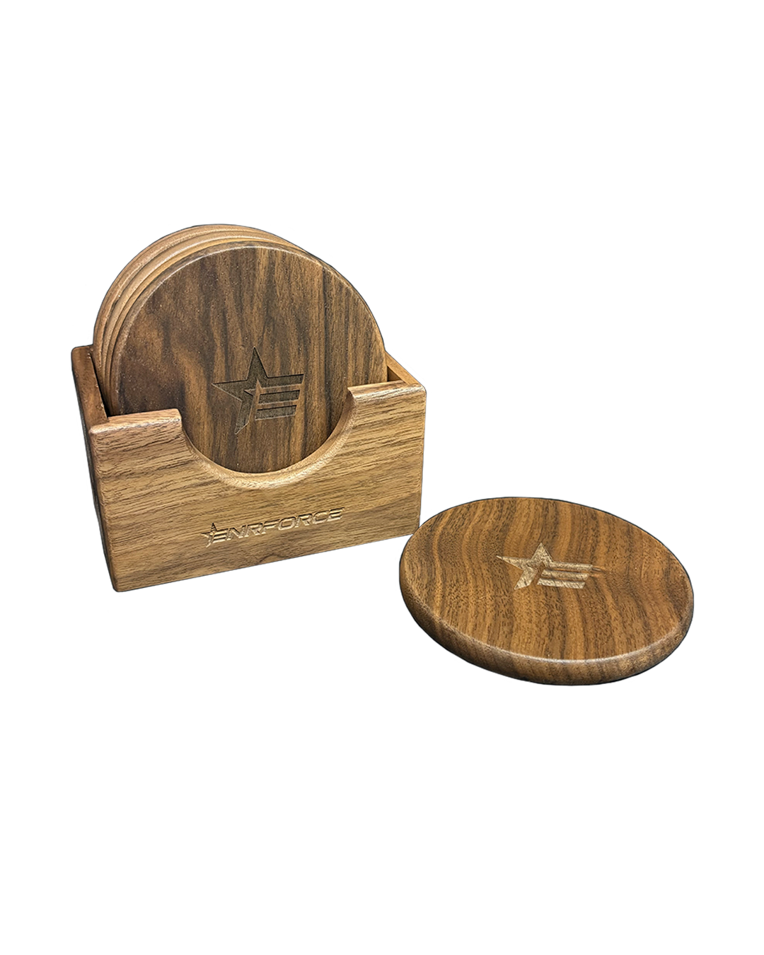 Walnut Coaster Set