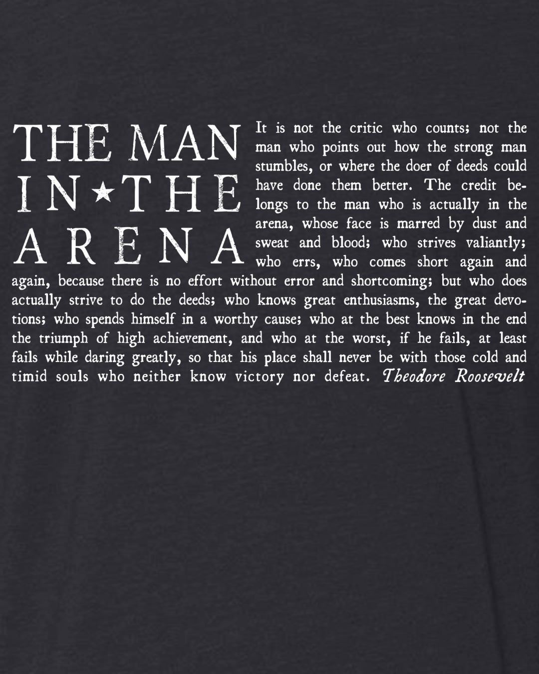 Man in The Arena Tee - ENRFORCE Man in The Arena Tee - ENRFORCE