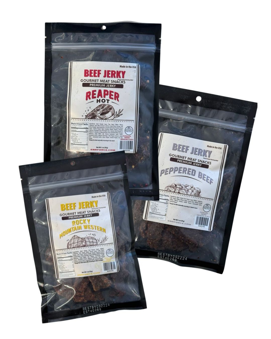 Jerky Labels Gourmet Premium Beef Jerky - ENRFORCE